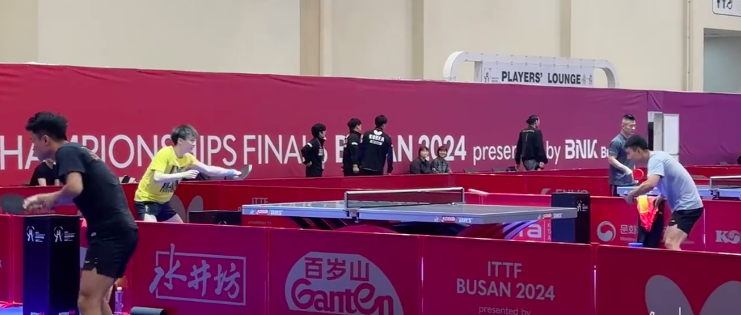 韩国乒乓球队碾压波兰乒乓球队，马龙送出助攻